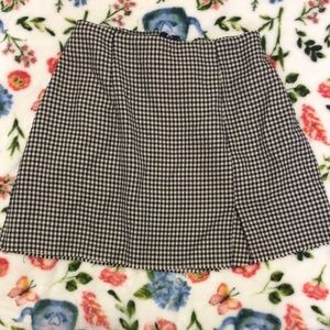 Plaid mini skirt